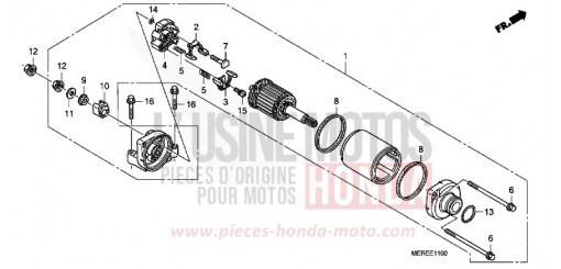 MOTORINO DI AVVIAMENTO CBF600NA9 di 2009